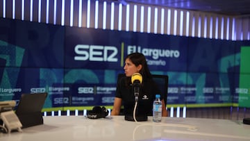 La presidenta del sindicato Futpro, Amanda Gutiérrez, en El Larguero.