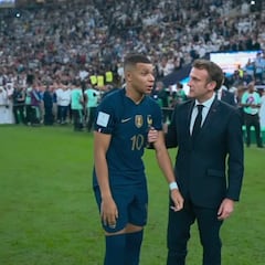 La otra cara del futbol: presidente de Francia consuela a Mbappé