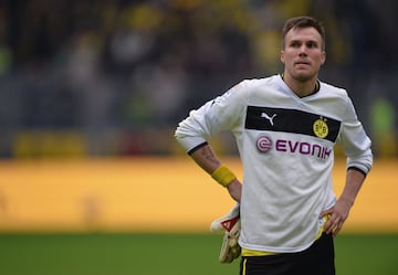 Tras la expulsión de Weidenfeller,  Kevin Grosskreutz tuvo que ponerse los guantes frente al Hoffenheim.