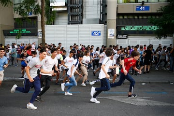 13 de junio de 2019 | El futbolista belga ilusionó al madridismo en una concurrida presentación ante 50.000 aficionados en el Bernabéu. 
