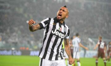 Arturo Vidal anotó cinco goles en la edición 2013-2014, jugando por la Juventus.