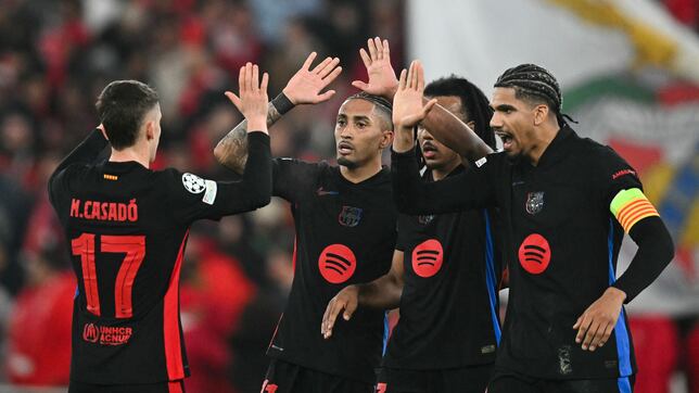 Barcelona - Benfica: TV, a qué hora es, dónde y cómo ver la Champions League online hoy