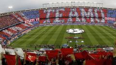 Atlético-Bayern: Calderón in stunning pre-match mosaic