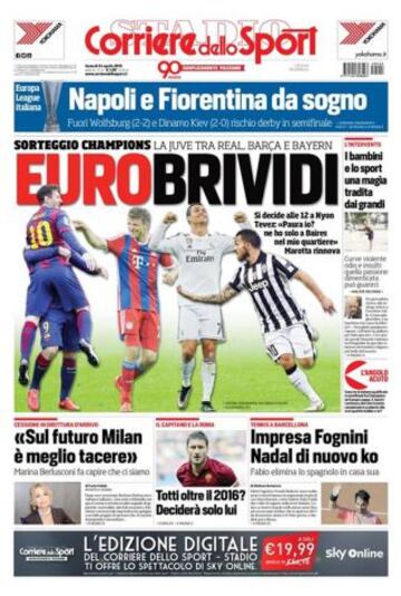 Portadas de la prensa deportiva