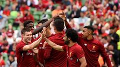 Liverpool beat Athletic Club 3-1 in Dublin - in pictures