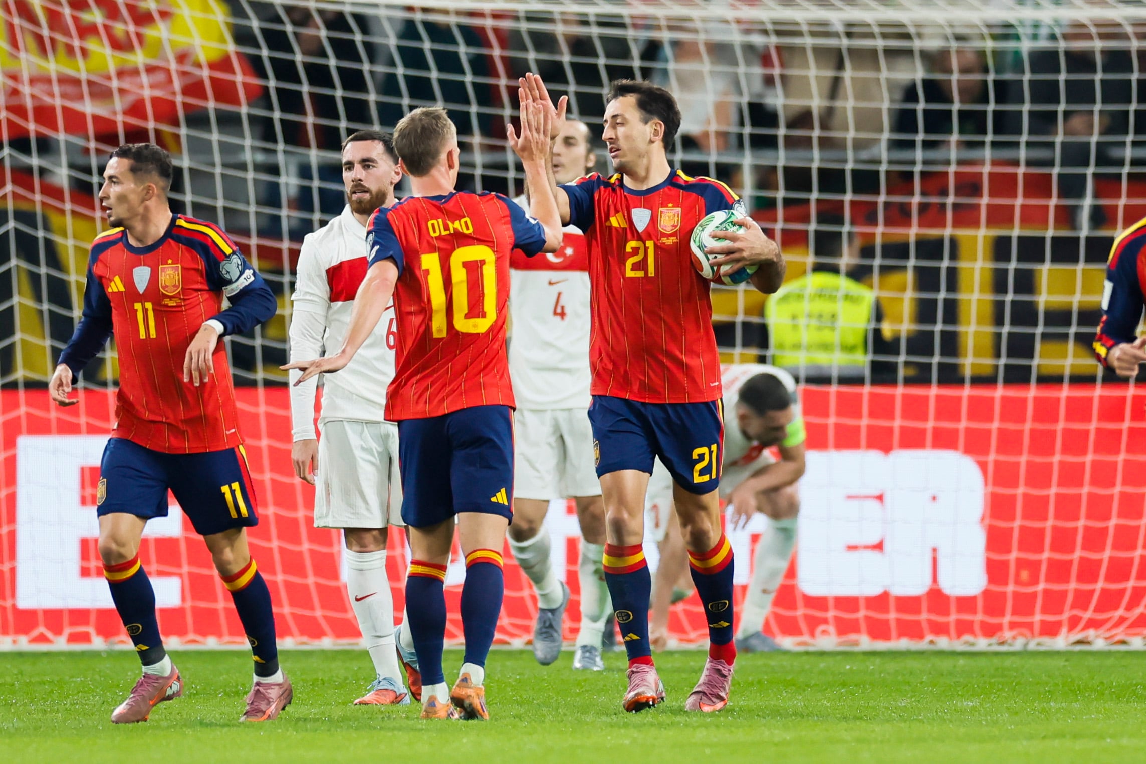 Resumen y goles del España vs. Turquía de clasificación al Mundial