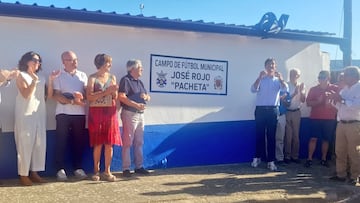 José Rojo, Pacheta, asistió al rebautizo del campo de Salas de los Infantes.