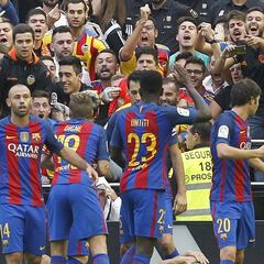 LaLiga denuncia insultos a Messi, el Barça y Cataluña en Mestalla
