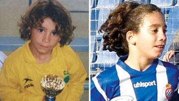 El jugador del Getafe, Marc Cucurella, de niño.