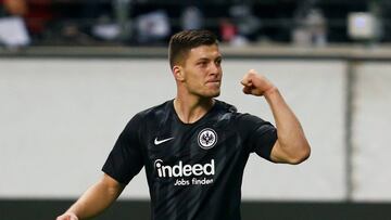 Jovic, con el Eintracht.