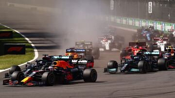 Salida del GP de México de F1 2021.