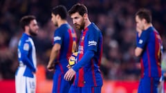 Barcelona's blushes saved by a late Messi penalty