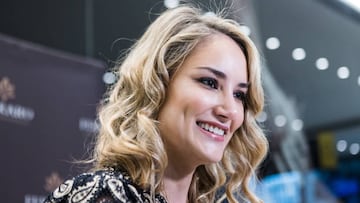 MADRID, SPAIN - FEBRUARY 09: Alba Carrillo inaugurates the "Ferraro" Cosmetic Medical Clinic at Centro Comercial ABC Serrano on February 09, 2023 in Madrid, Spain. (Photo by David Benito/Getty Images)