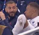 Complicidad es poco: vean esto de Benzema y Mbappé