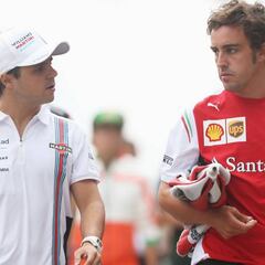 Massa: "Dejé pasar a Alonso más de una vez en Ferrari"