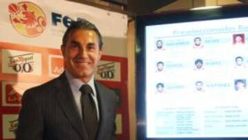 <b>EL SELECCIONADOR. </b>Scariolo hizo oficial ayer en la sede de la Federación en Madrid su preselección.