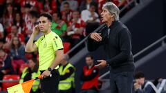 Pellegrini, durante el partido.