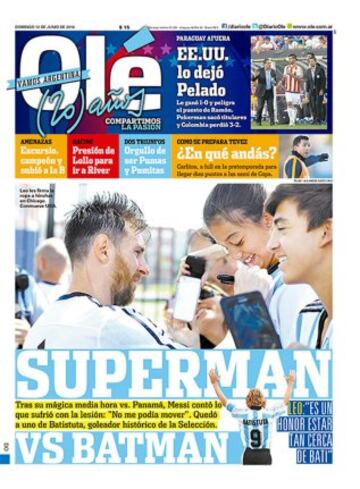 Portadas de la prensa mundial