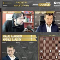 Carlsen arrolla a Nakamura en el primer asalto de semifinales