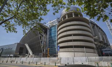 Continúan las obras en el Santiago Bernabéu