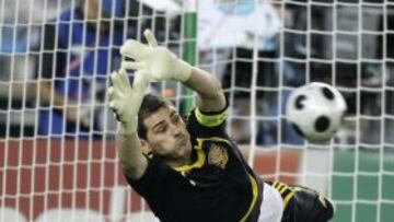 El portero de la Selección en la famosa tanda de penaltis ante Italia en la Eurocopa de 2008.