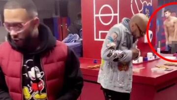 Aubameyang sube un vídeo con Piqué desnudo y luego lo borra