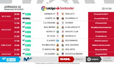 Tebas pone el primer partido del Madrid un 17-A a las 17:00
