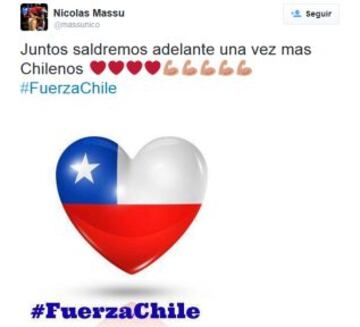 El deporte entrega su apoyo a Chile por el terremoto