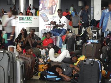 Los atletas que pasaron tres noches en el aeropuerto