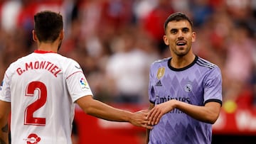 Ceballos, a la derecha, en un partido contra el Sevilla.
