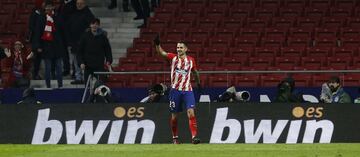 3-0. Vitolo celebr¨® el tercer gol.