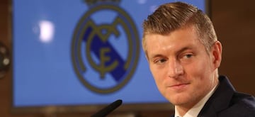 Toni Kroos, el día de su renovación.