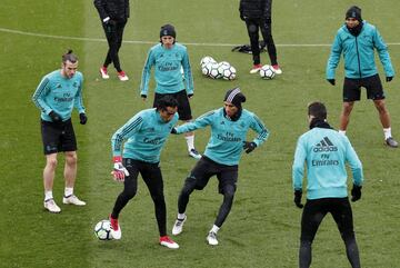 El Madrid entrena con todo esperando al Girona