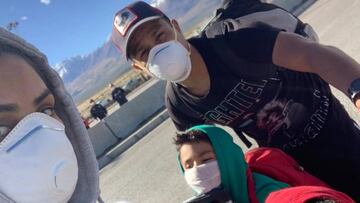 Óscar Salinas rescindió su contrato con Oriente Petrolero y regresó a Iquique junto a su familia en un bus conseguido por el consulado. "Mis hijos se apunaron, no dormí casi", dice a AS.