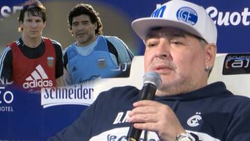 Maradona cuenta el consejo que le dio a Messi para perfeccionar su golpeo de falta directa