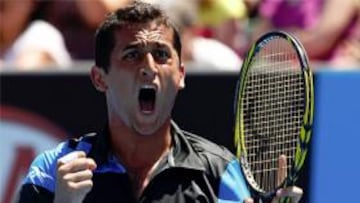 FELIZ Y OPTIMISTA. Nico Almagro avisó tras el partido: "He venido aquí para hacer algo grande"