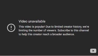 YouTube limita el número de visitas a tu directo ¿por qué?