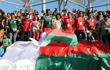 Soccer Football - Africa Cup of Nations 2019 - Round of 16 - Madagascar v DR Congo - Alexandria Stadium, Alexandria, Egypt - July 7, 2019  Fans inside the stadium before the match 