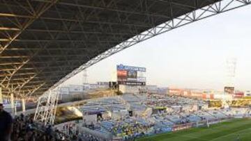 <b>AL MANDO. </b>Jesús Fraile, Raúl Martín Presa y Javier Tebas, en la mesa de la junta de accionistas.