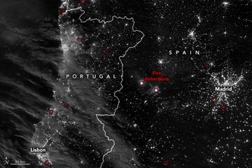 Imagen NASA incendios