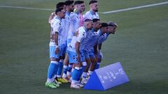 Alineación del Málaga contra el Antequera.