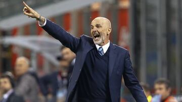 Pioli durante un encuentro del Inter de Milán la presente temporada.