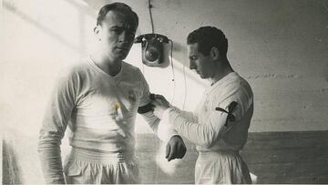 Di St&eacute;fano y Gento, en 1957.