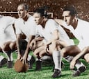 Primer partido juntos de Kopa, Rial, Di Stéfano, Puskas y Gento