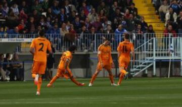 Alegría de Cristiano Ronaldo después de marcar el 0-1 para el Real Madrid