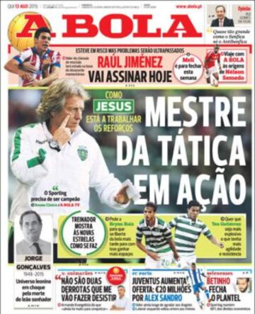 Portadas de la prensa deportiva