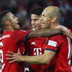 James reaparece en el triunfo del Bayern sobre Hoffenheim