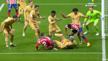 La acción que pasó desapercibida de Araujo en el área chica: minuto 18 y así compite el uruguayo