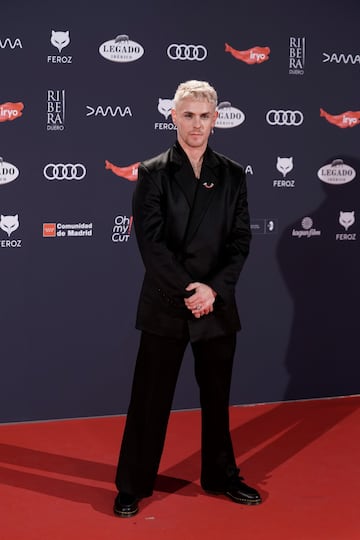 El actor Patrick Criado en la gala de los Premios Feroz.