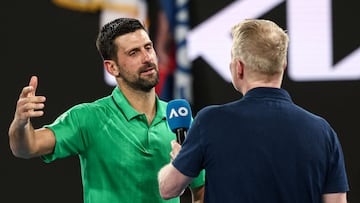 After defeating Jannik Sinner, Novak Djokovic shares a lighthearted exchange with Carlos Alcaraz and reflects on his upcoming clash with the world No. 1.